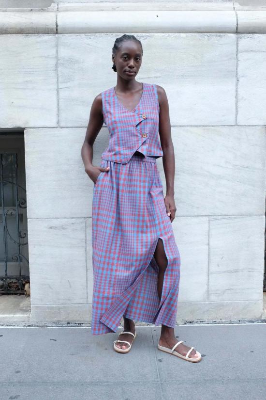  RUJUTA SHETH 롱 스커트 루주타 셰스 카르멘 스커트 비콘 체스 - OTHER BRANDS