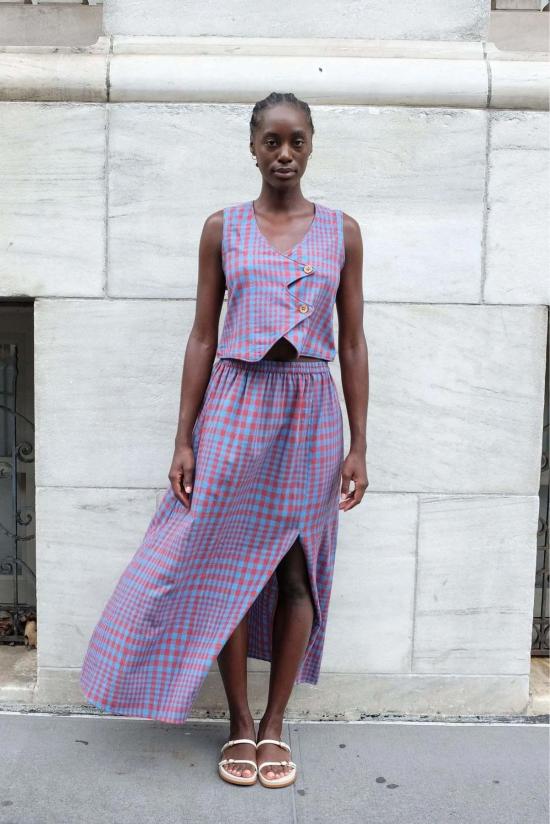  RUJUTA SHETH 롱 스커트 루주타 셰스 카르멘 스커트 비콘 체스 - OTHER BRANDS