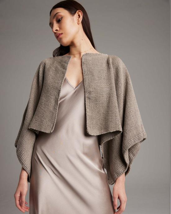  VOZ 가디건 보즈 쉬머링 코튼 볼레로 - OTHER BRANDS