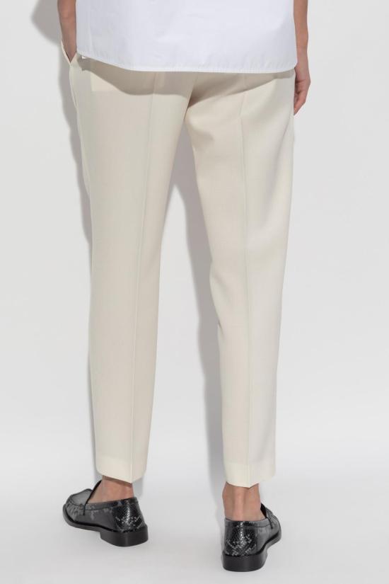  질샌더 스트레이트 팬츠 질 샌더 울 팬츠 에크루 - JIL SANDER