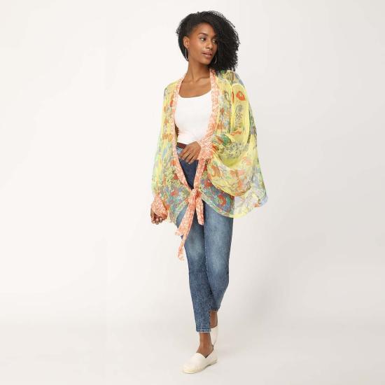  비스마야 가디건 코르사주 기모노 - VISMAYA