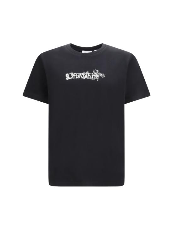 26SS 오프화이트 반팔 티셔츠 44MAA027S26J007001 0001 BLACK