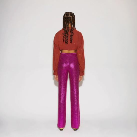  로제나 스트레이트 팬츠 로잔나 듀크 팬츠 핑크 스파클 - ROSEANNA