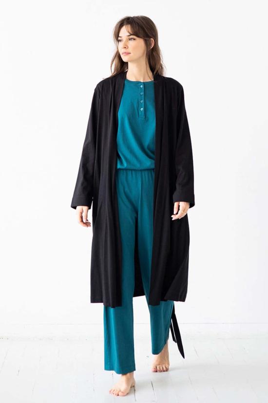  Salua Lingerie 라운지 웨어 살루아 란제리 여행 피마 코튼 로브 - SALUA LINGERIE