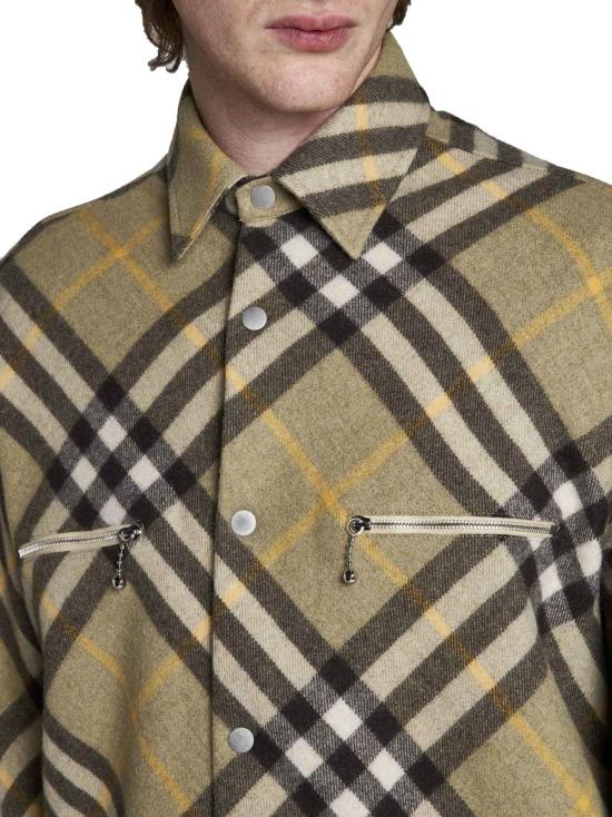  버버리 자켓 셔츠 재킷 그린 - BURBERRY