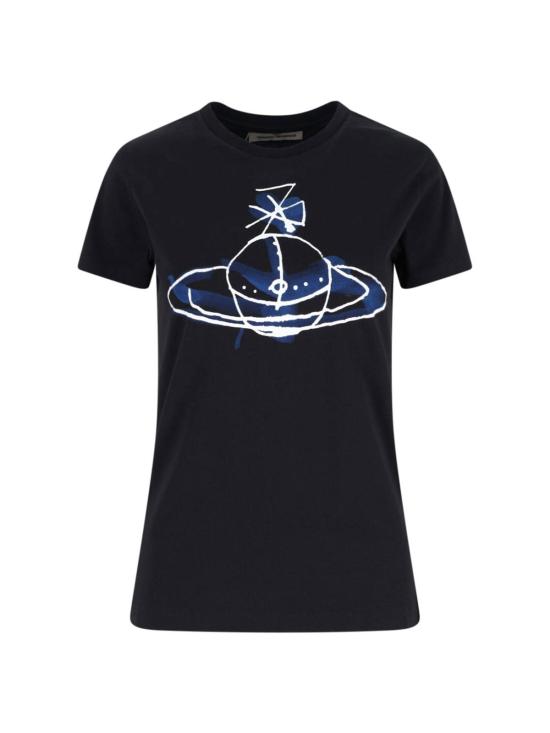  비비안웨스트우드 반팔 티셔츠 비비안 웨스트우드 클래식 티셔츠 블랙