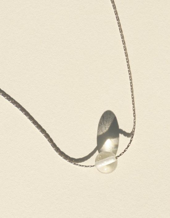  클레드 목걸이/팬던트 미니멀 볼 목걸이 스털링 실버 - CLED