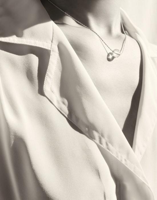  클레드 목걸이/팬던트 미니멀 볼 목걸이 스털링 실버