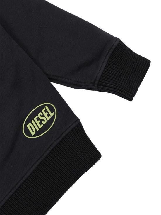  [키즈] 디젤 풀오버 키즈 니트 스웨터 블랙 - DIESEL