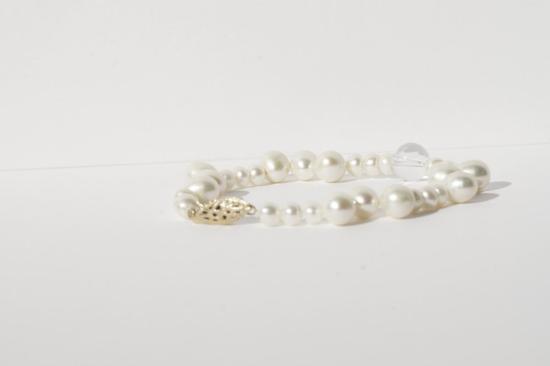  에이드 팔찌 Eyde Zilah 브레이슬릿 진주/쿼츠/14k 골드필드 - EYDE