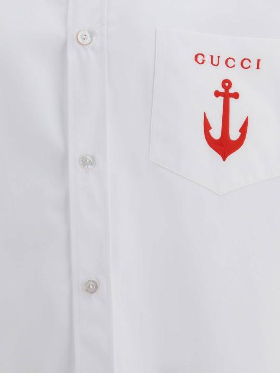  구찌 긴팔 셔츠 코튼 - GUCCI