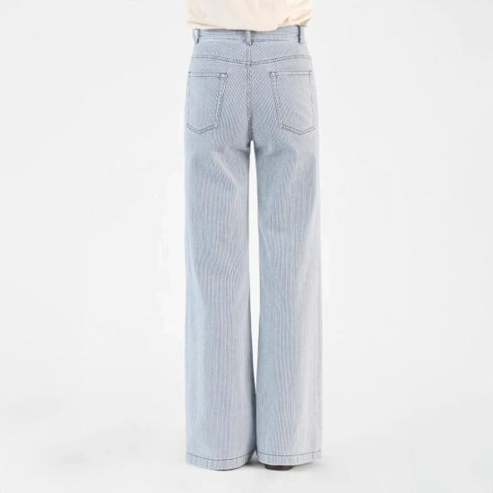  마스콥 스트레이트 팬츠 매스코브 브론슨 팬츠 네이비 핀스트라이프 - MASSCOB