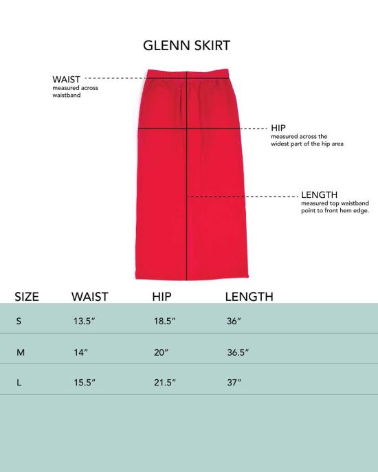 론 롱 스커트 Lwn Glenn 스커트 - LWN