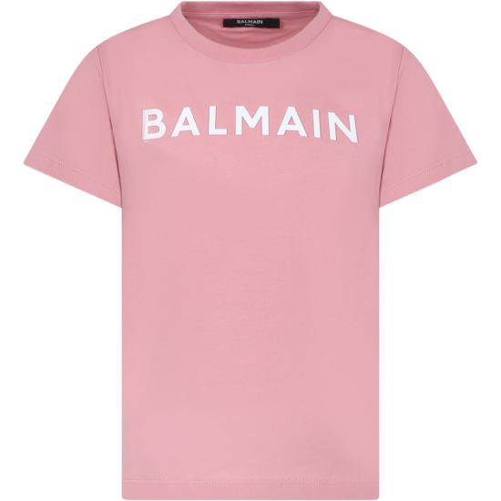  [키즈] 발망 트레이닝 상의 로고 티셔츠 (핑크) 아동용