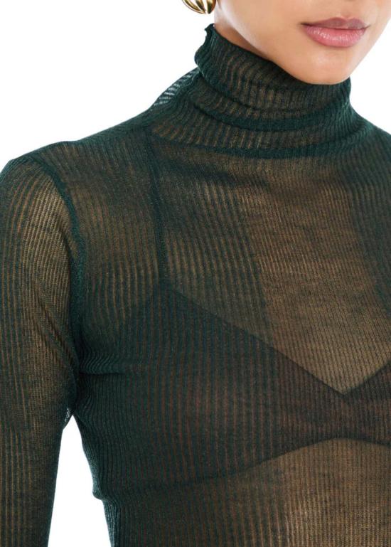  세로야 터틀넥 세르오야 파이퍼 스웨터 에버그린 - SER.O.YA