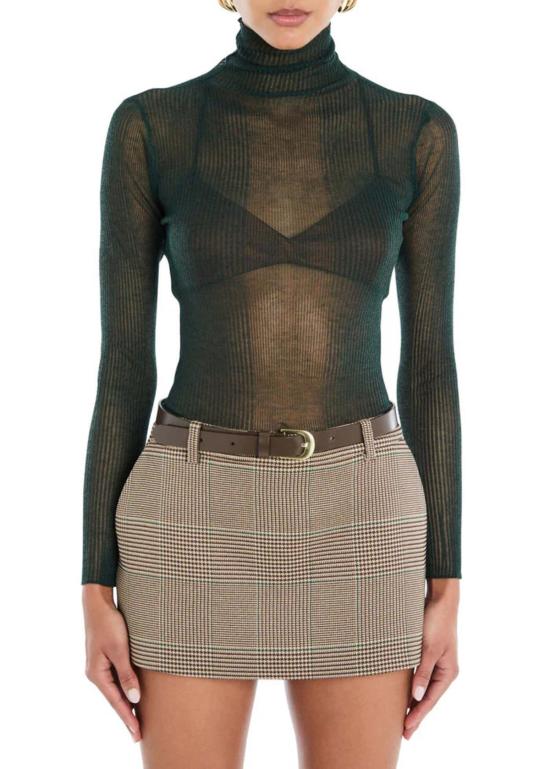  세로야 터틀넥 세르오야 파이퍼 스웨터 에버그린