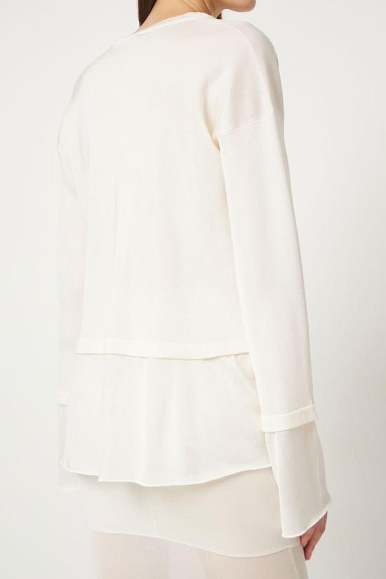  톰포드 블라우스 톰 포드 라이트 화이트 브이넥 - TOMFORD