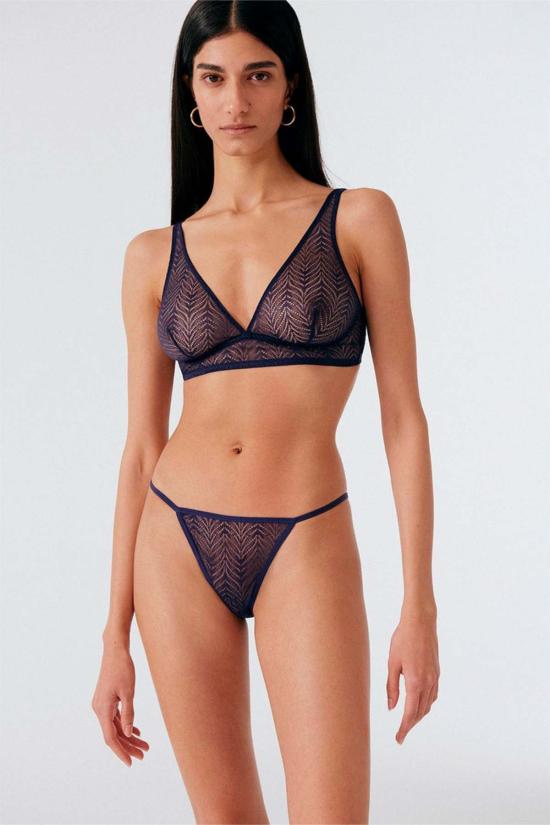  Else 브라 엘스 팜파스 소프트 트라이앵글  팔리아멘트 블루