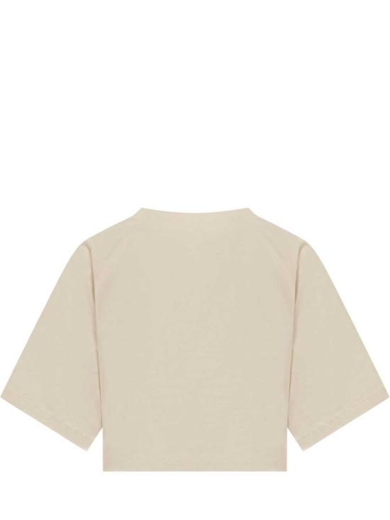  겐조 탑 고츠 보케 티셔츠 크림 - KENZO
