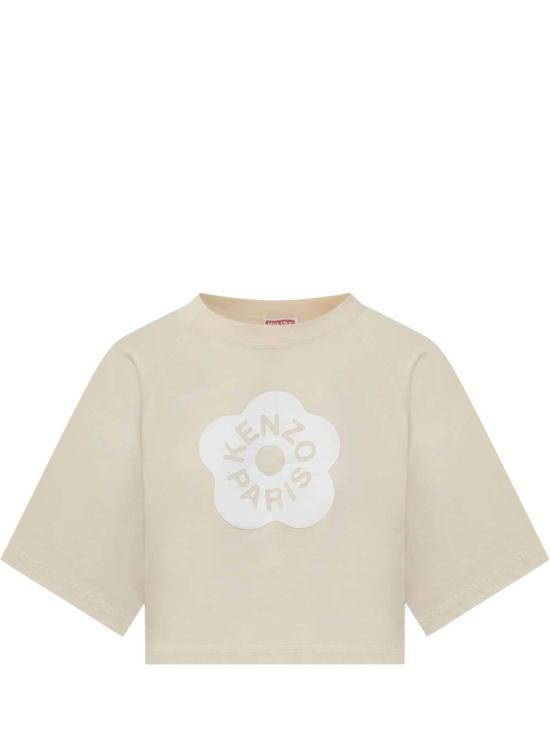  겐조 탑 고츠 보케 티셔츠 크림