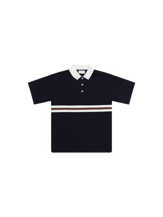 26SS [키즈] 구찌 폴로 셔츠 849659XJHNR 4780 BLACK