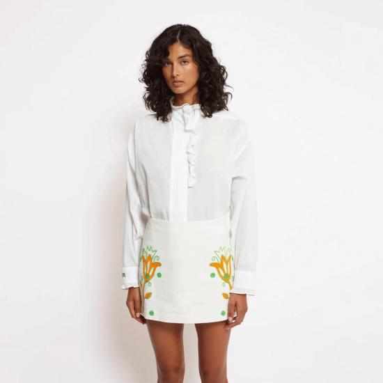  Roseanna 숏 스커트 로잔나 나이트 미니스커트 아이보리 - OTHER BRANDS