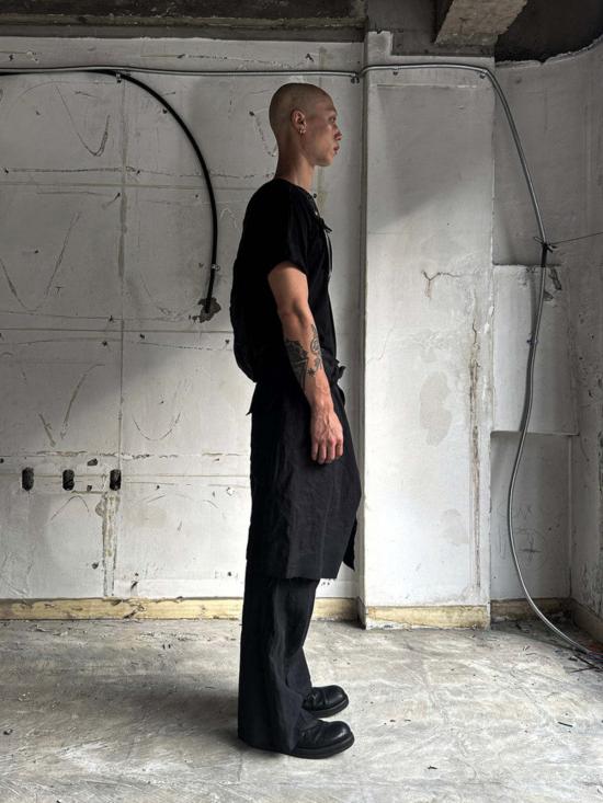  SAN263-1 수트 팬츠 산263 1 레이어드 스커트  블랙 - SAN263-1