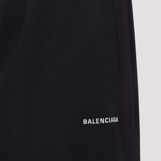  발렌시아가 스트레이트 팬츠 트레이닝 팬츠 블랙 - BALENCIAGA