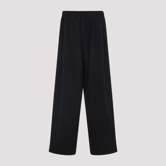  발렌시아가 스트레이트 팬츠 트레이닝 팬츠 블랙 - BALENCIAGA