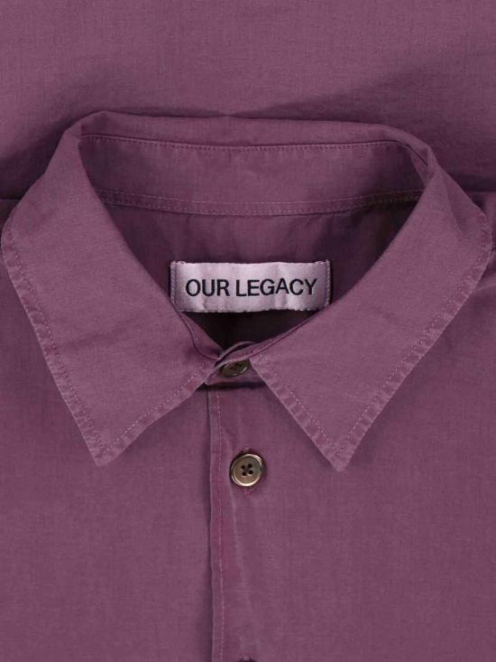  아워레가시 긴팔 셔츠 우리의 유산은 셔츠 너머 보라색입니다 - OUR LEGACY