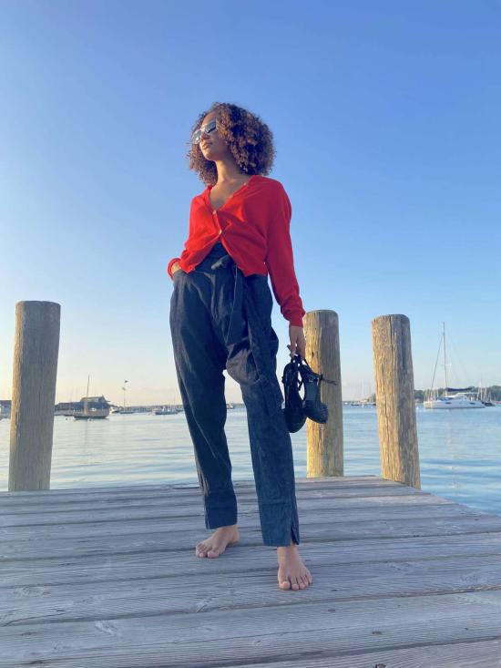  Yesaet 스트레이트 팬츠 예사엣 탐랏 팬츠 인디고