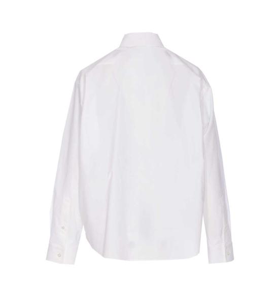  발렌시아가 셔츠 로고 셔츠 화이트 - BALENCIAGA