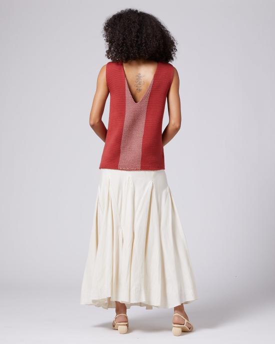  보즈 민소매 티셔츠 Voz Apparel Estrella V 백 탑 - VOZ