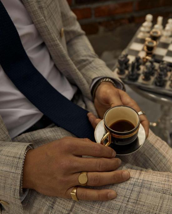  타린 토마스 반지 바베신트 프레드릭 링 & 로렌스 링 옐로우 브라스