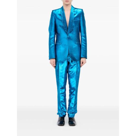  MM6 메종마르지엘라 수트 자켓 Mm6 메종 마르지엘라 재킷 블레이저 블루 - MM6 MAISON MARGIELA