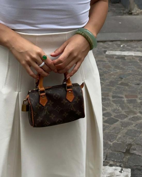  세레 커프스 링크/타이 홀더 세리 스모크 불투명 옥석 팔찌 연녹색 - SEREE