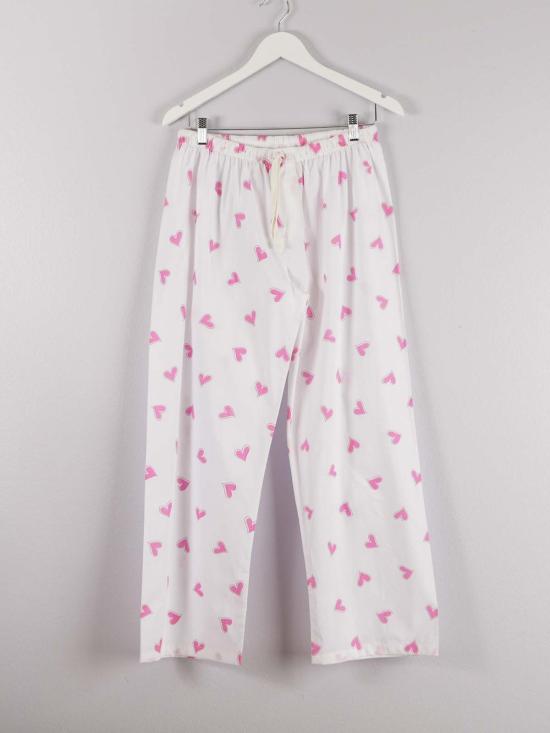  Lounge Act 라운지 웨어 라운지 액트 핑크 하트 프린트 긴팔 잠옷 세트 - OTHER BRANDS