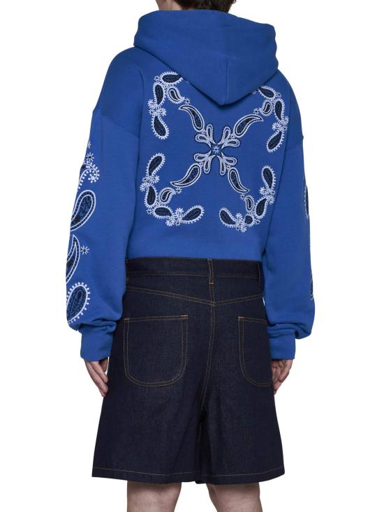  오프화이트 데님 팬츠 데님 반바지 (로고 포함) 블루 - OFF WHITE