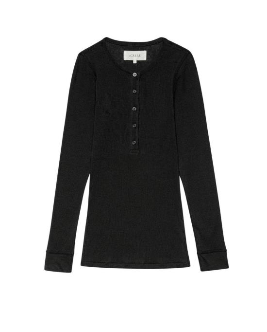  더 그레이트 긴팔 티셔츠 . 베이비 립 헨리 탑