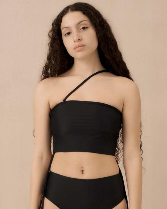  하케아 비키니 수영복 심즈 비키니 튜브탑 블랙 - HAKEA