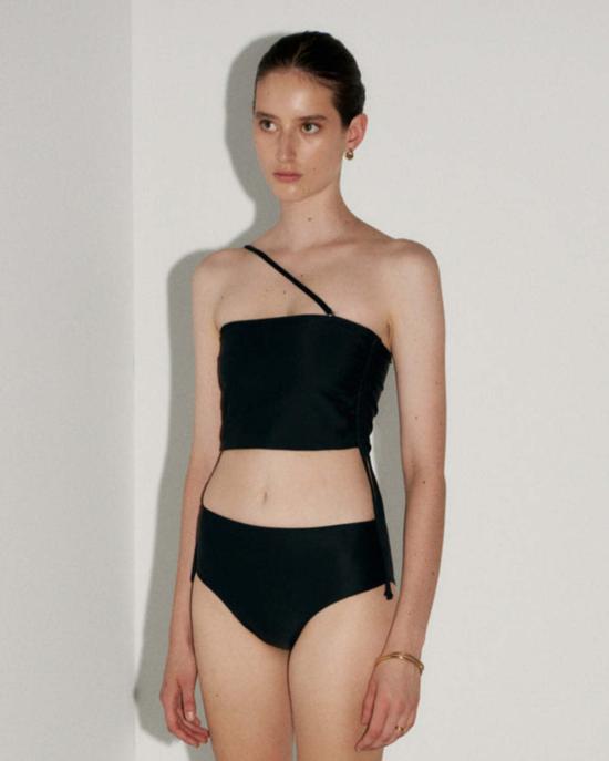  하케아 비키니 수영복 심즈 비키니 튜브탑 블랙