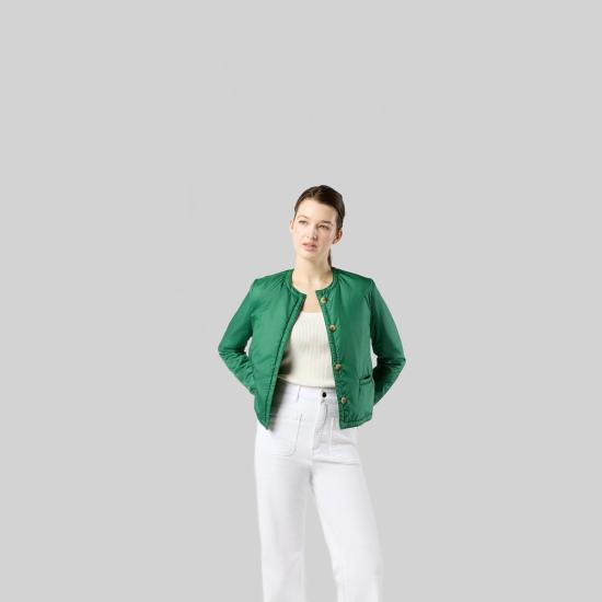  매쉬번 자켓 메건 카디건 재킷 그린 나일론 - MASHBURN