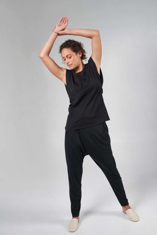  ARRA 반팔 티셔츠 아라 지오 오가닉 코튼 탑 블랙 - OTHER BRANDS