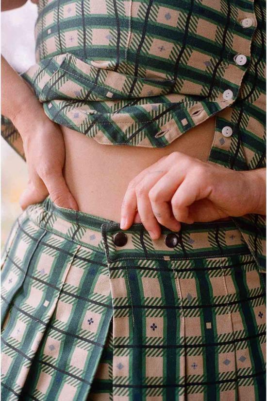  Noble 숏팬츠 노블 플리츠 스커트 체크무늬 - OTHER BRANDS