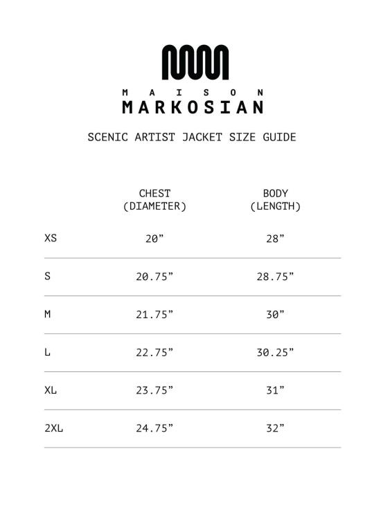  메종 마르코시안 자켓 무대 미술가 안무 재킷 - MAISON MARKOSIAN