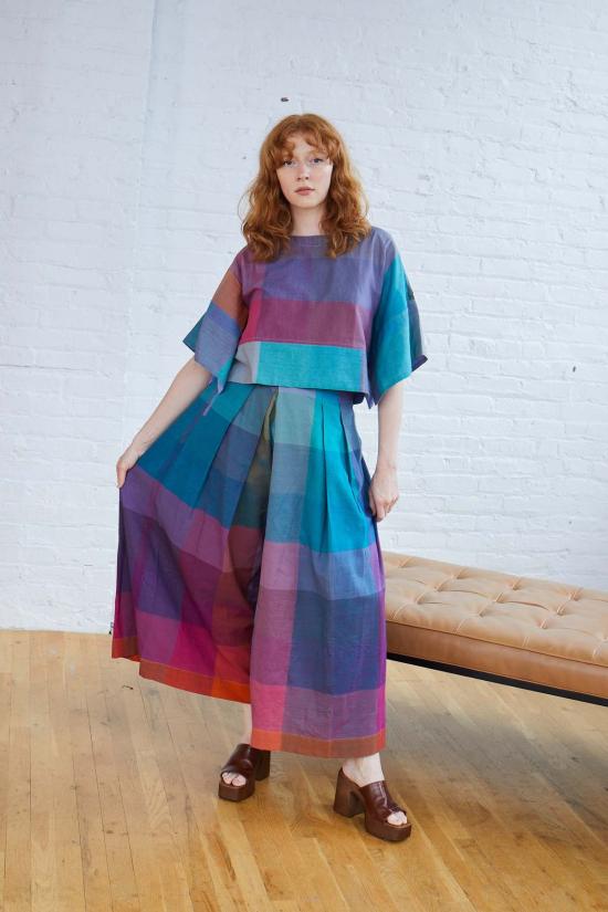  RUJUTA SHETH 스트레이트 팬츠 루주타 셰스 프리다 팬트 아우라 첵스