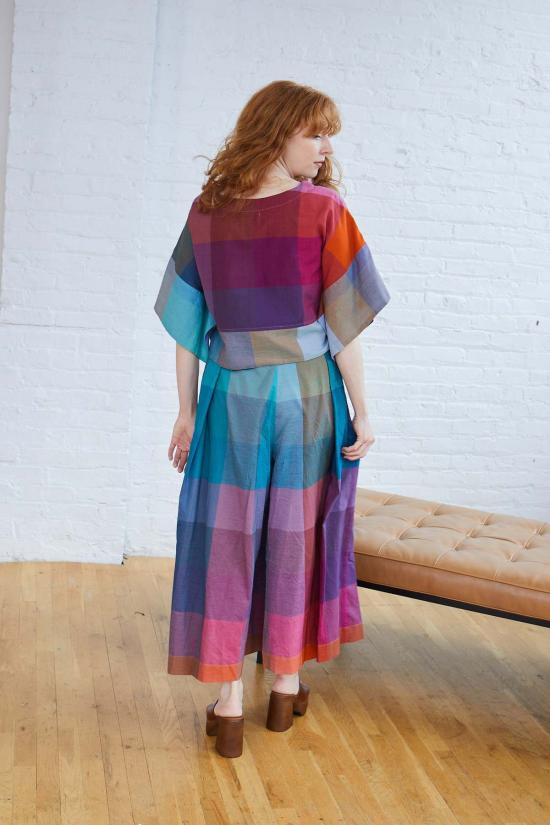  RUJUTA SHETH 스트레이트 팬츠 루주타 셰스 프리다 팬트 아우라 첵스 - OTHER BRANDS