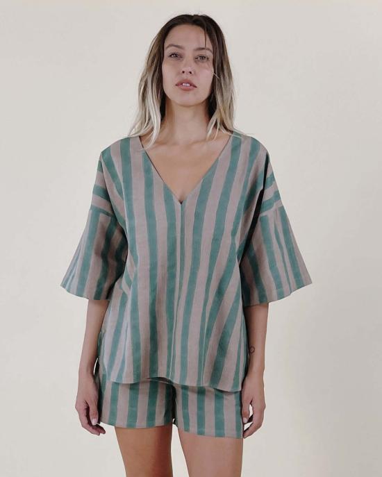  PO-EM 튜닉 포엠 유 아 러브드  탑 씨 스트라이프 - OTHER BRANDS