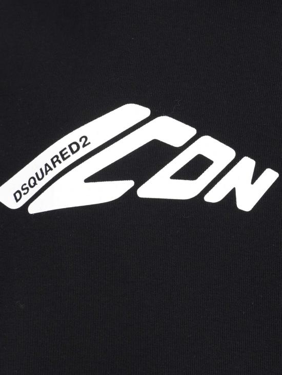  디스퀘어드2 스웨터 Dsquared2 블랙 후드티 - DSQUARED2
