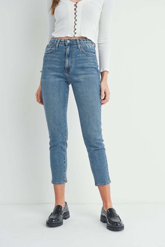  저스트 블랙 데님 데님 팬츠 , 완벽한 맘진 - JUST BLACK DENIM